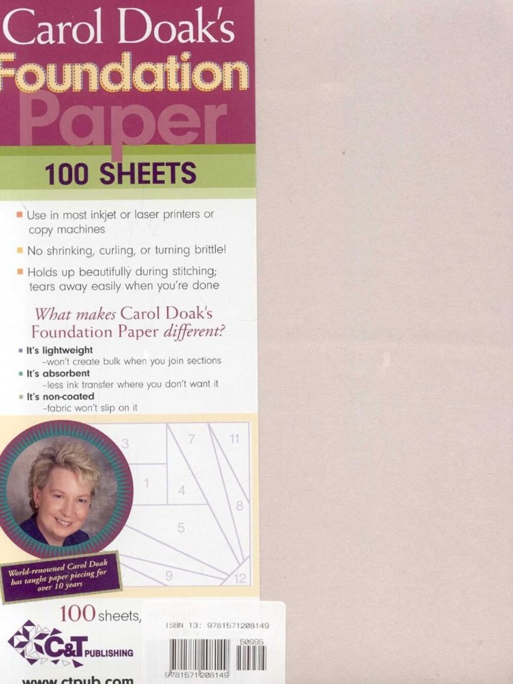 Carol Doak's Foundation Paper, 8.5-x-11-inch